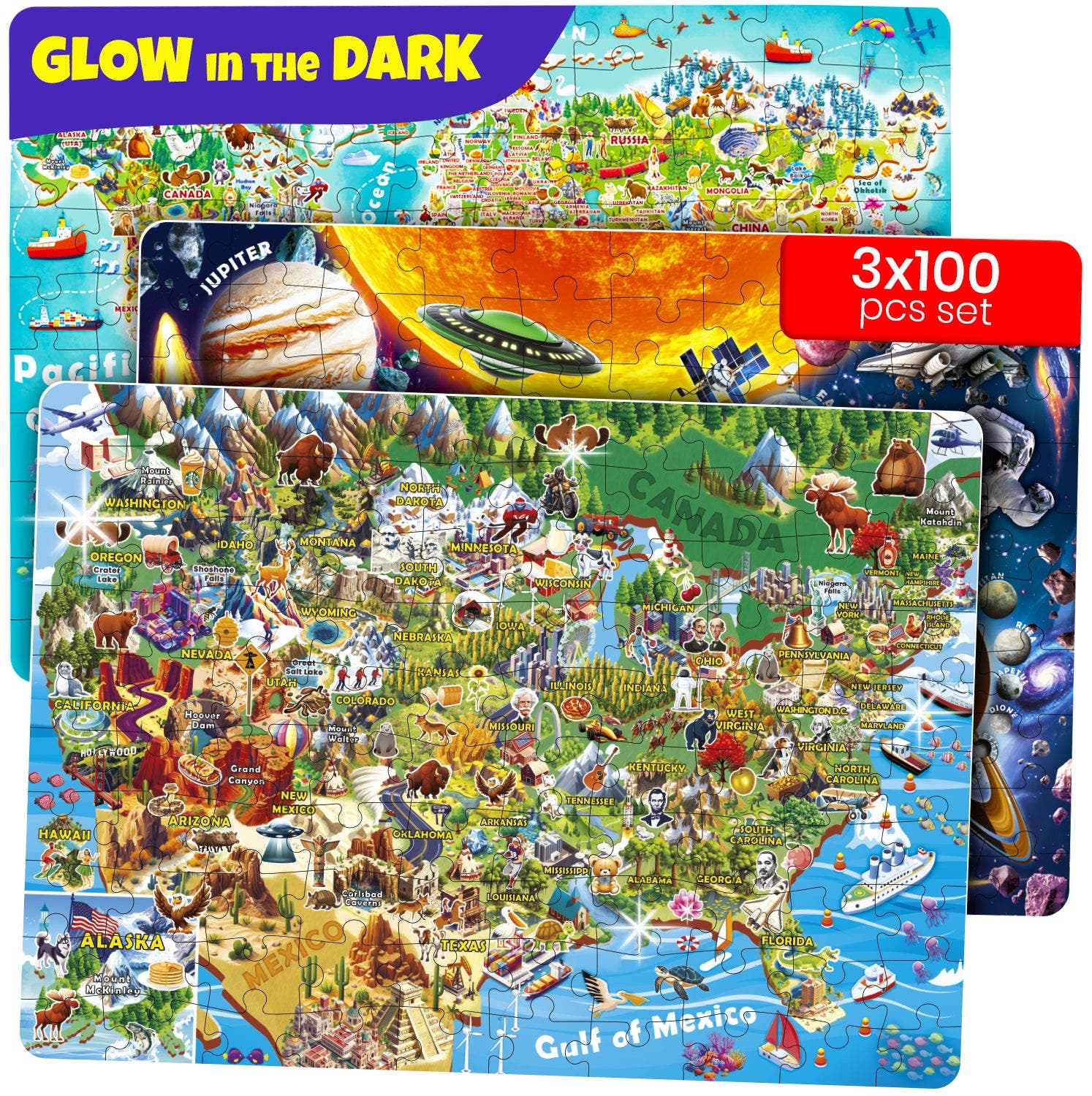 100 Piece Set Glow