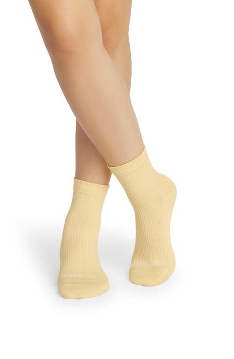 Modern Rib Quarter Socks