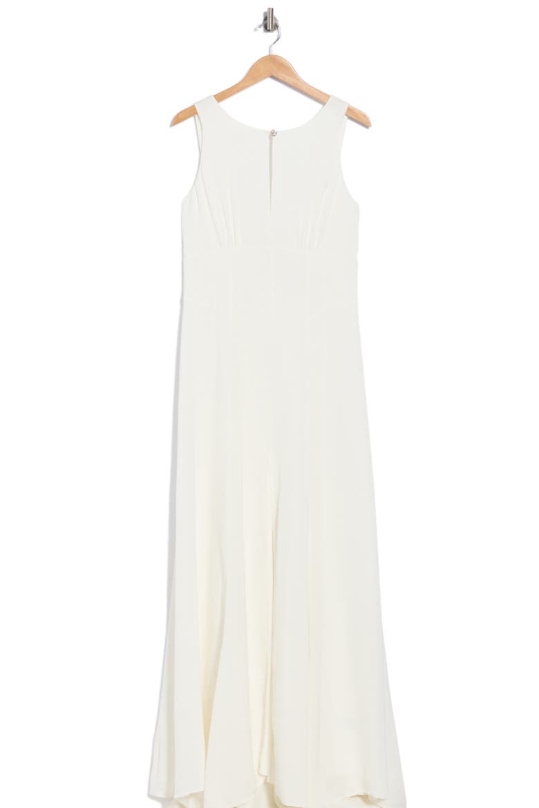 Dr Hyacinth V Back Maxi Dress, Main, color, CREAM/ IVORY