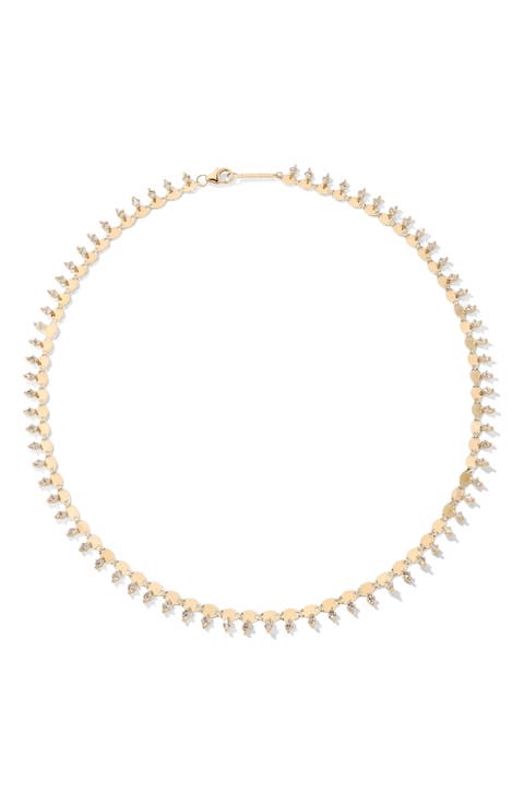 Nude Solo Diamond Collar Necklace