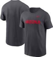 Nike Men's Nike Anthracite Arizona Wildcats Primetime Wordmark T-Shirt