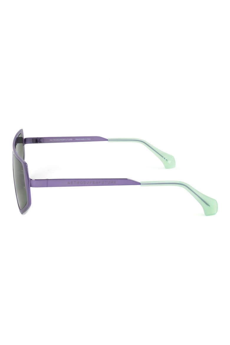58mm Geometric Sunglasses, Alternate, color, PURPLE