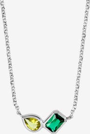 Dower & Hall Green Garnet & Peridot Duo Tutti Frutti Necklace