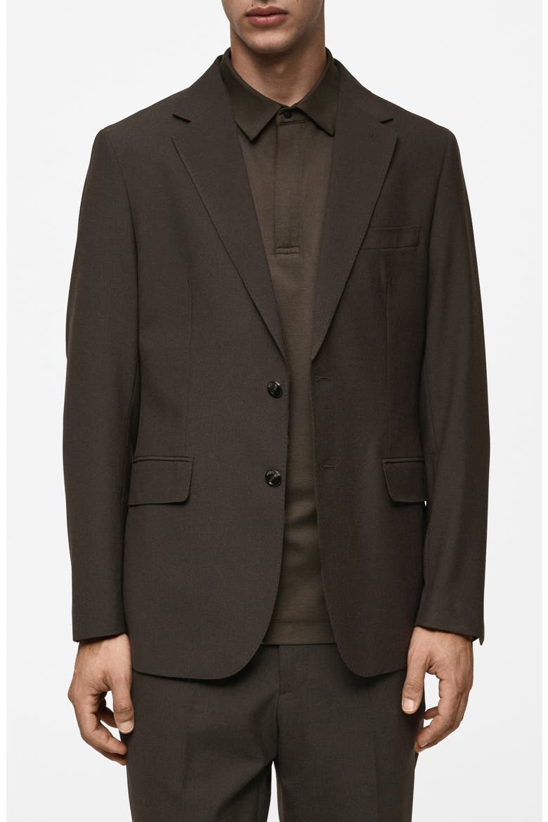 Slim Fit Wool Blend Sport Coat, Main, color, BROWN