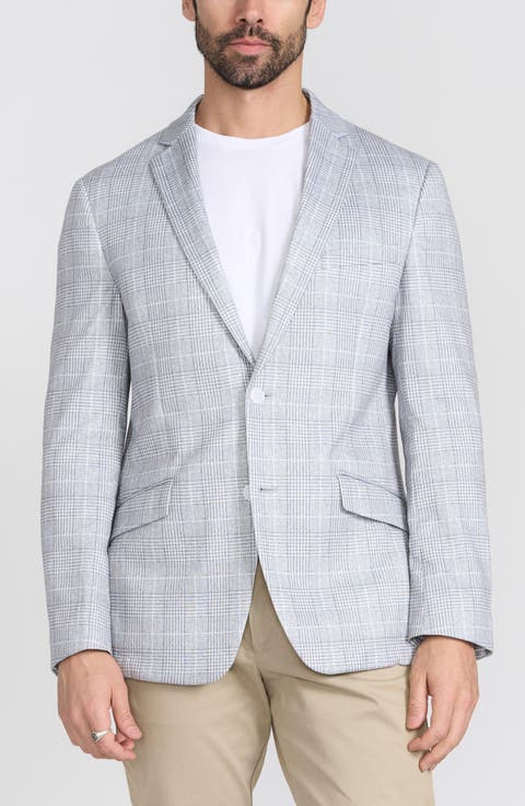 Gray Plaid Blazer