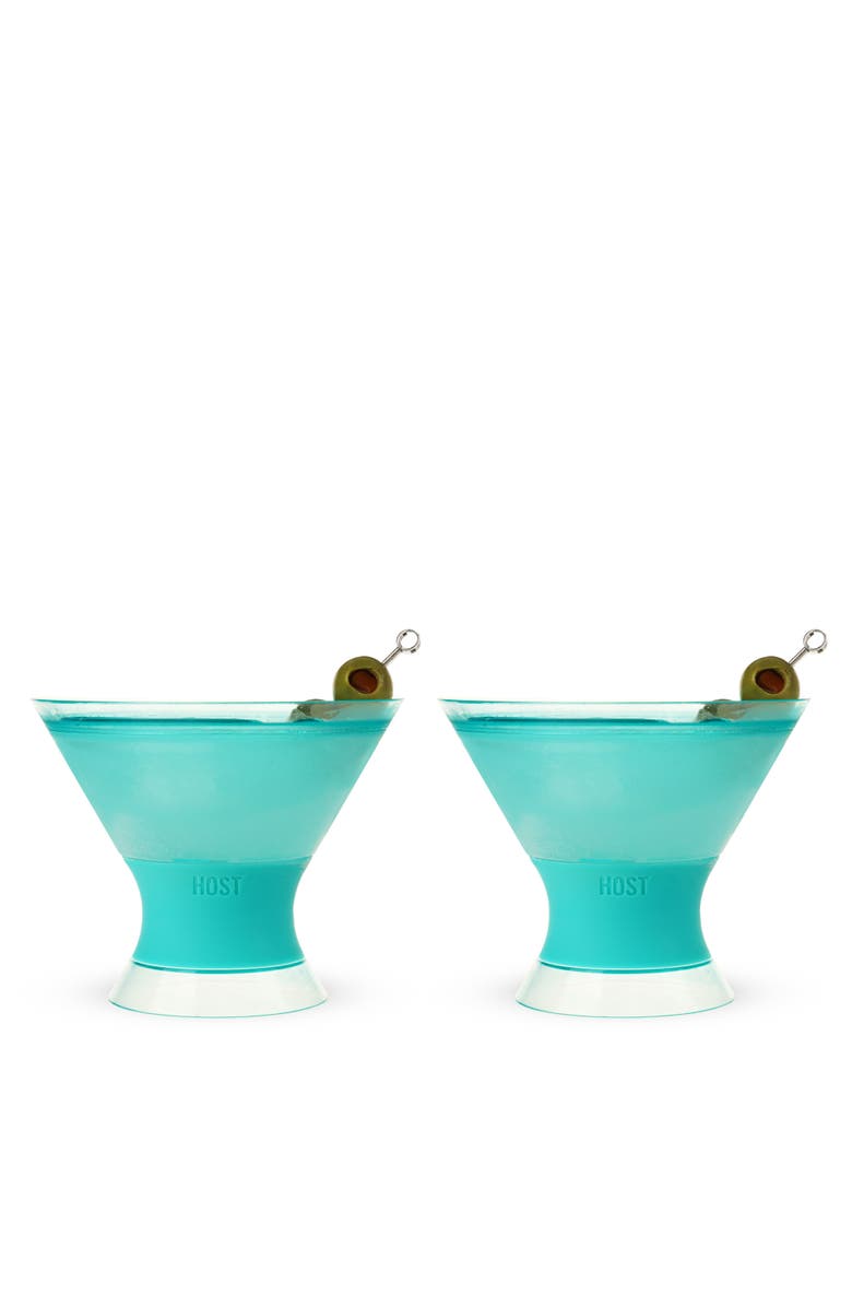 HOST Martini FREEZE Cooling Cup Set of 2, Main, color, Aqua
