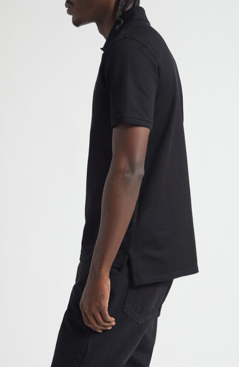 Givenchy Regular Fit Logo Patch Cotton Piqué Polo, Alternate, color, Black
