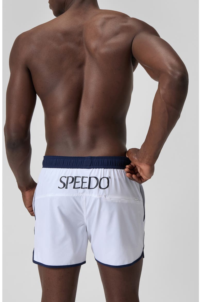 Logo Volley 16-Inch Swim Trunks, Alternate, color, WHITE