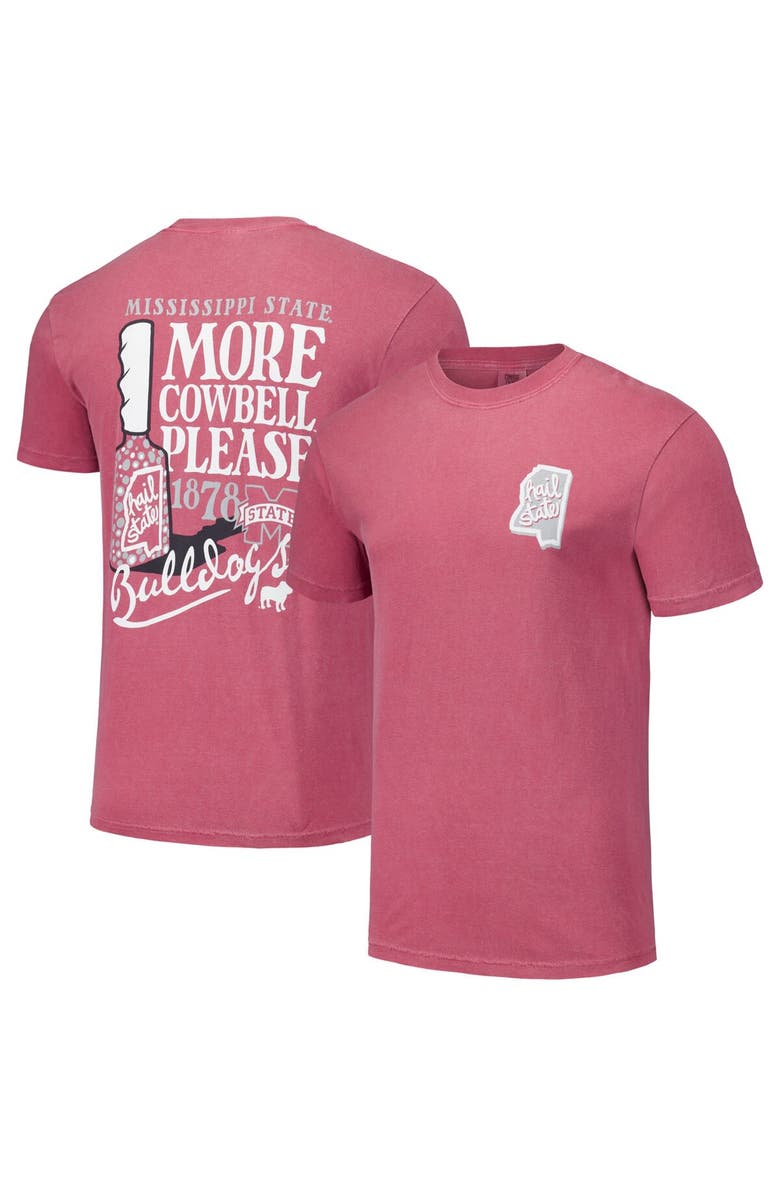 IMAGE ONE Unisex Maroon Mississippi State Bulldogs Hyper Local Hail State Cowbell T-Shirt, Main, color,