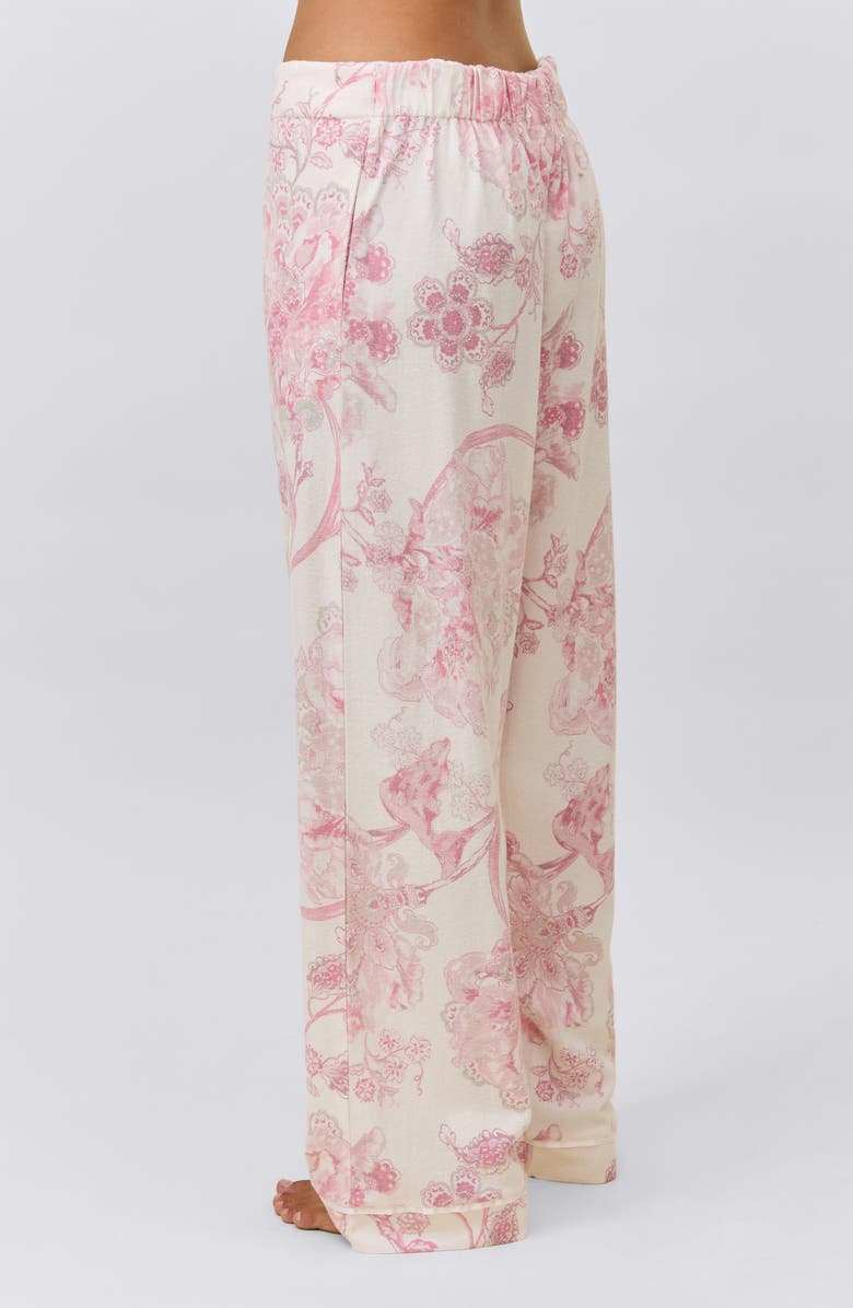 Papinelle Coco Cozy Pajama Pants, Alternate, color, Ecru