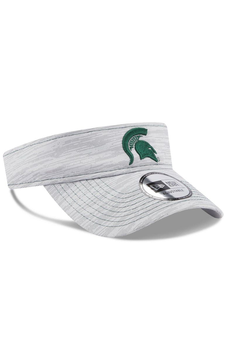 New Era Men's New Era Gray Michigan State Spartans Logo Adjustable Visor, Alternate, color, Gray