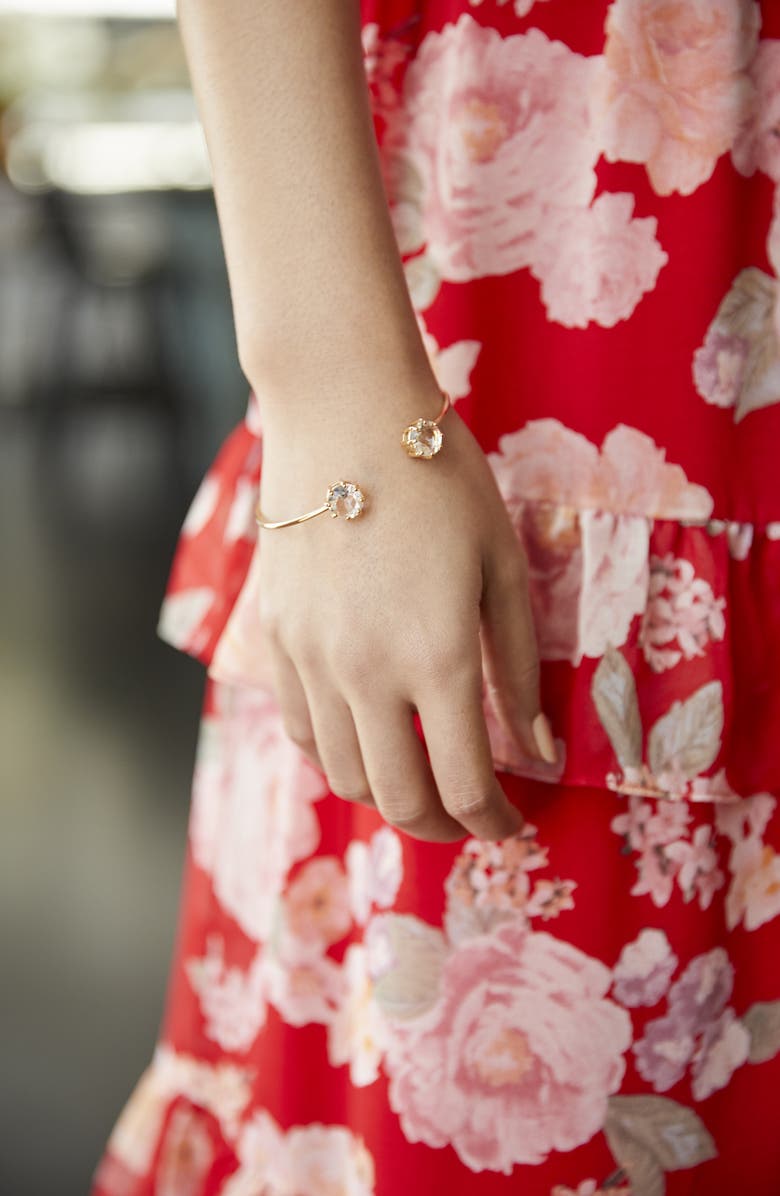 Rachel Parcell Set of 3 Crystal Bangles, Alternate, color, 