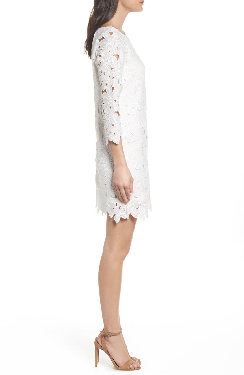 Felicity & Coco Belza Floral Lace Shift Dress, Alternate, color, 