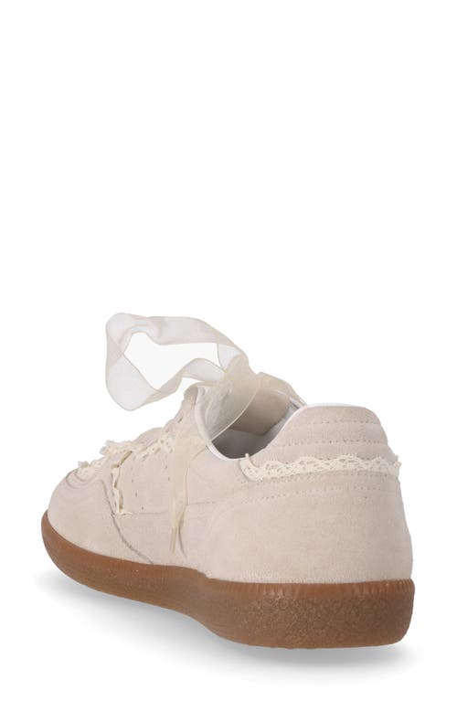 Alohas Tb 490 Low-top Suede Sneakers With Lace Inserts
