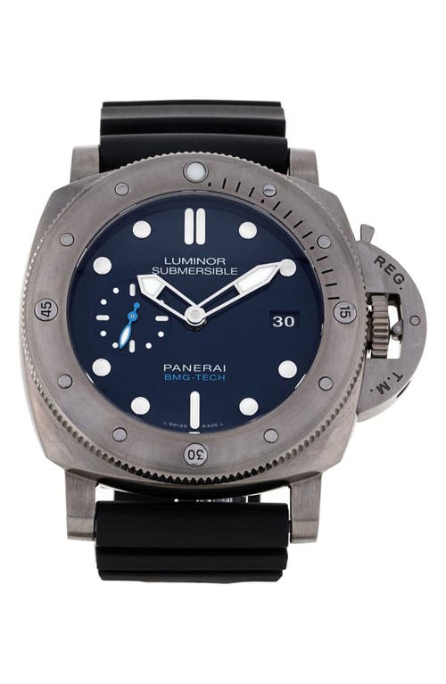 Watchfinder & Co. Panerai  2019 Luminor Submersible 1950 Pam00692 Automatic Rubber Strap Wat In Blue