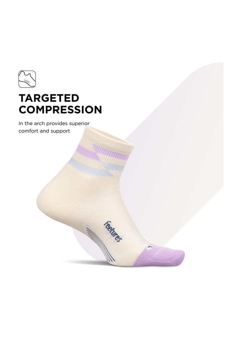 Elite Max Cushion Quarter Sock Athletic Running Socks, Targeted Compression, Moisture Wicking, Alternate, color, Soft Track