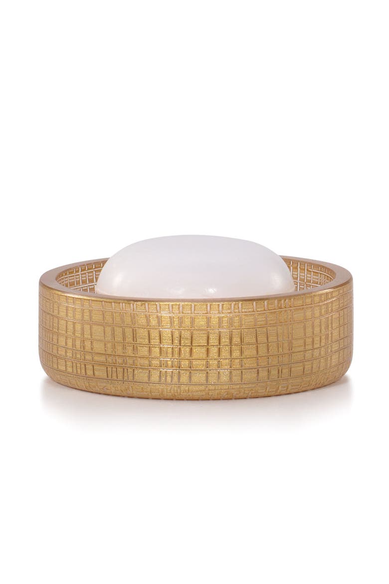 Weaver Soap Dish, Alternate, color, GOLD
