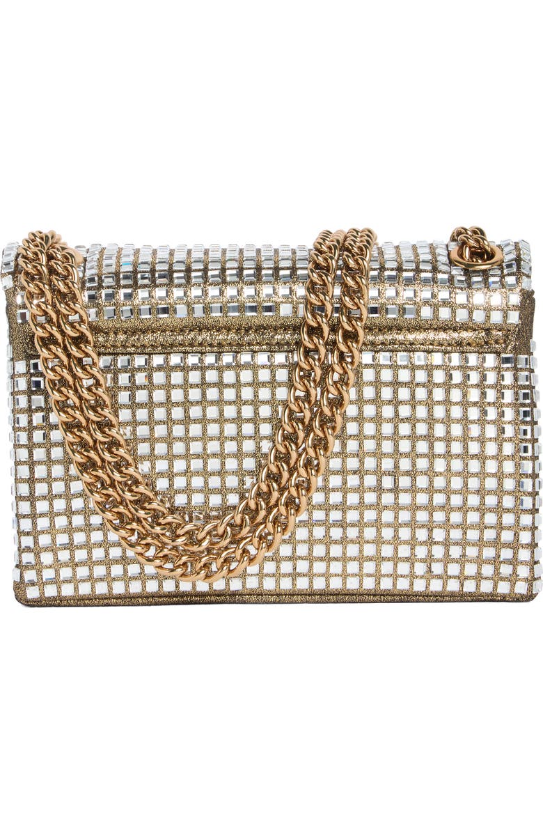 Kurt Geiger London Brixton Mini Crystal Crossbody Bag, Alternate, color, Gold Comb