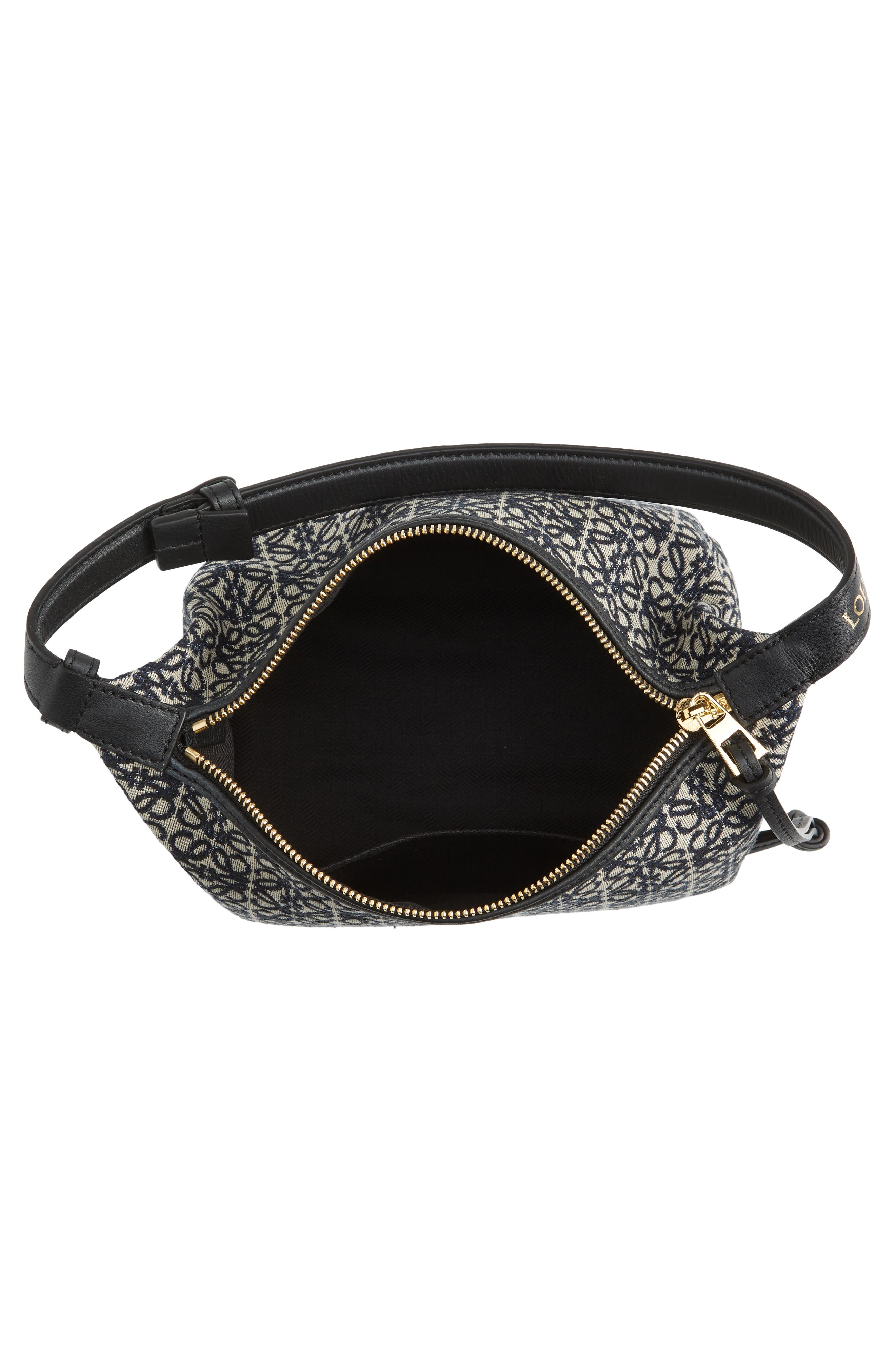 Loewe Small Cubi Anagram Canvas Hobo, Alternate, color, 