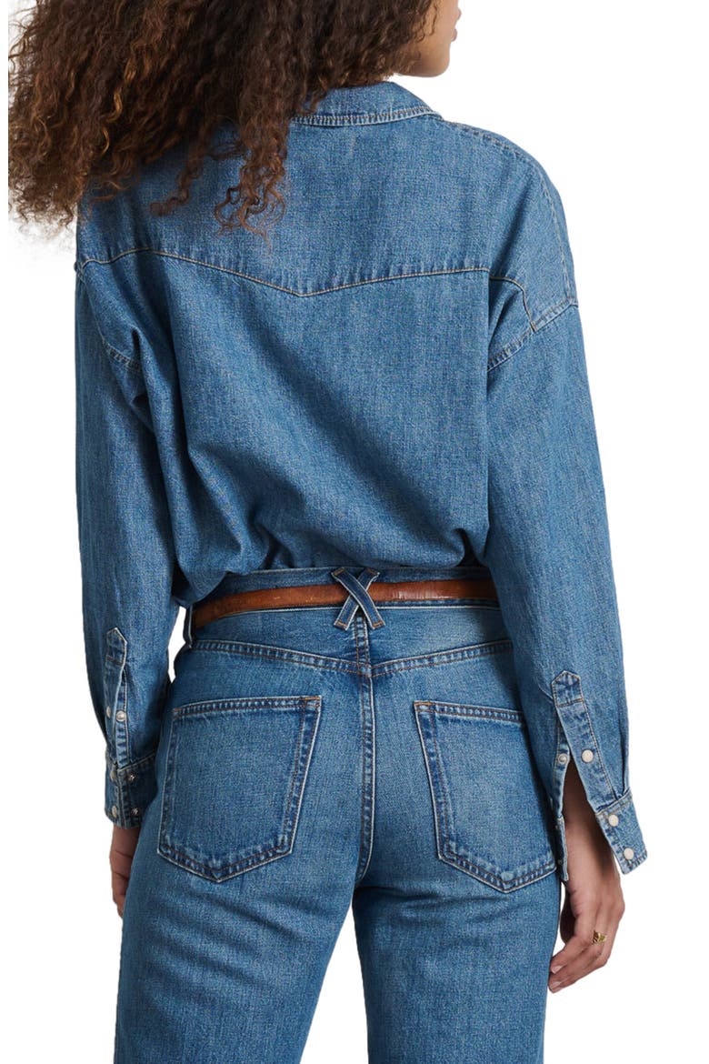 Western Denim Shirt, Alternate, color, SANTA FE MEDIUM WASH