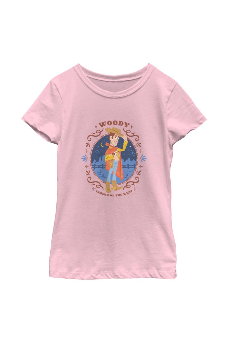 Girl's Toy Story 5 Legend Of The West  Graphic T-Shirt, Main, color, Light Pink