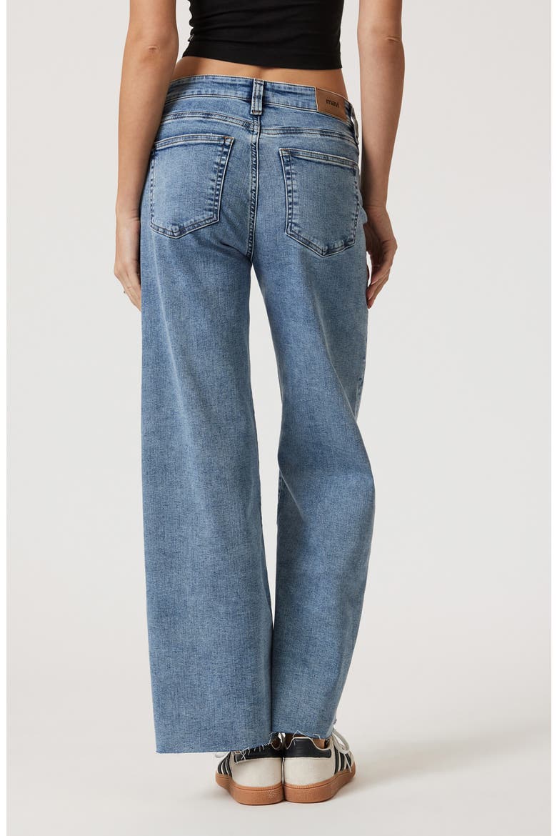 Paloma Raw Hem Wide Leg Jeans, Alternate, color, LIGHT BRUSHED TRIBECA