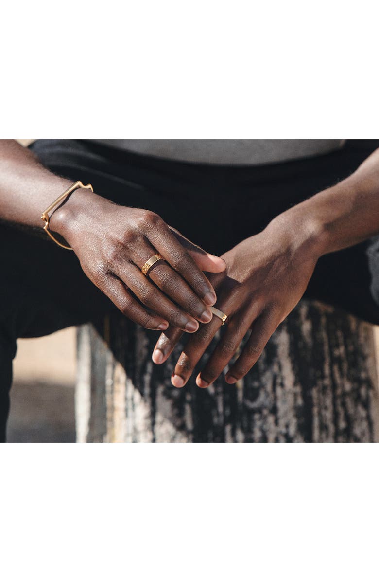 Monica Vinader Wide Signature Ring, Alternate, color, Dnu/Yellow Gold