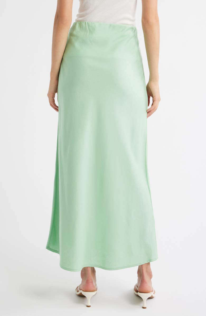 MANGO Woven Maxi Skirt, Alternate, color, Pastel Green