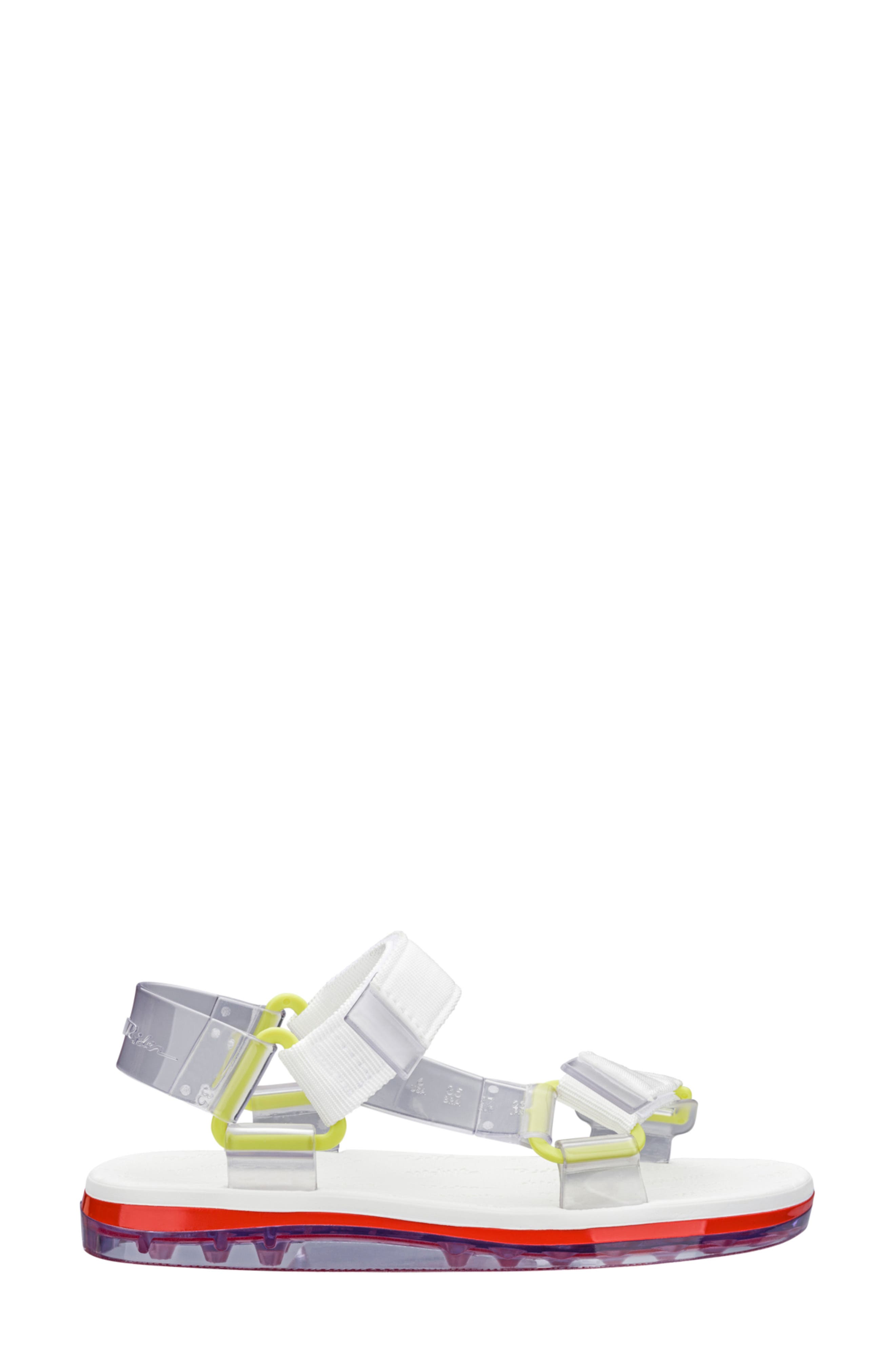 Papete Rider Sandal, Alternate, color, WHITE
