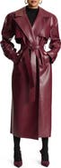 Naked Wardrobe Faux Leather Trench Coat