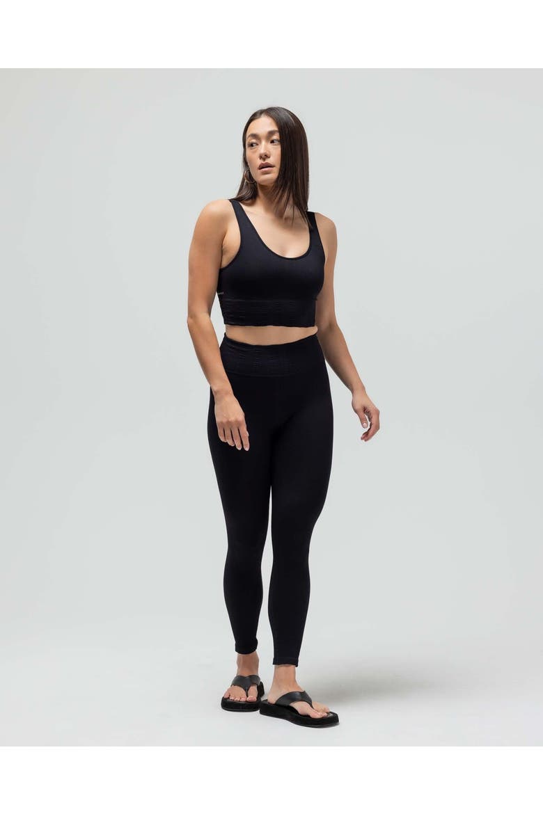 The V-Neck Sports Bra, Alternate, color, BLACK