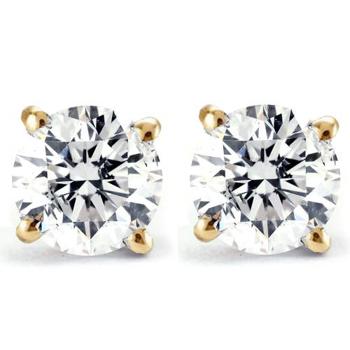 Bliss Diamond 2 Ct Certified Diamond Studs With Screw Backs 14k Gold