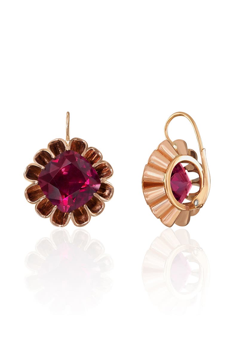 Mindi Mond Floating Garnet Drop Earrings, Alternate, color,