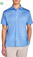 CONSTRUCT Regular Fit Chambray Recycled Performance Golf Button-Down Shirt