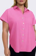 Foxcroft Abigail Short Sleeve Button-Up Shirt