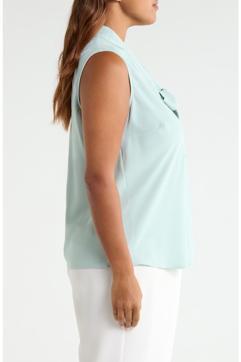 Tie Front Sleeveless Top, Alternate, color, SEA GLASS