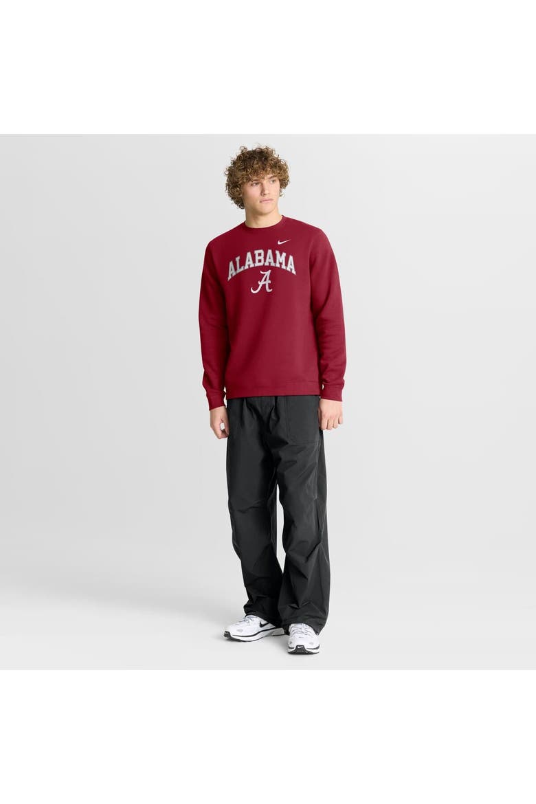 Men's Nike Crimson Alabama Crimson Tide Arch Pullover Sweatshirt, Alternate, color, Crimson