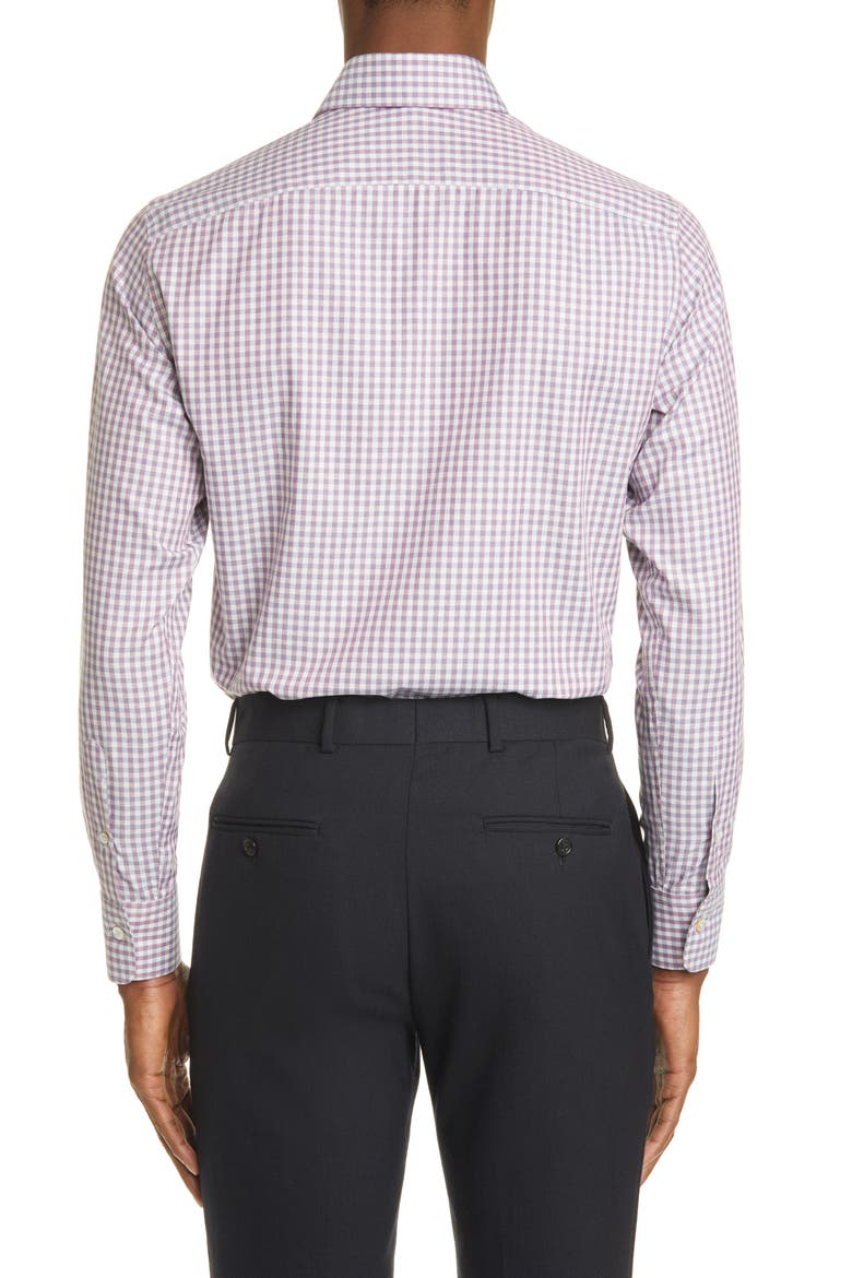 Classic Fit Check Button-Up Shirt, Alternate, color, BERRY