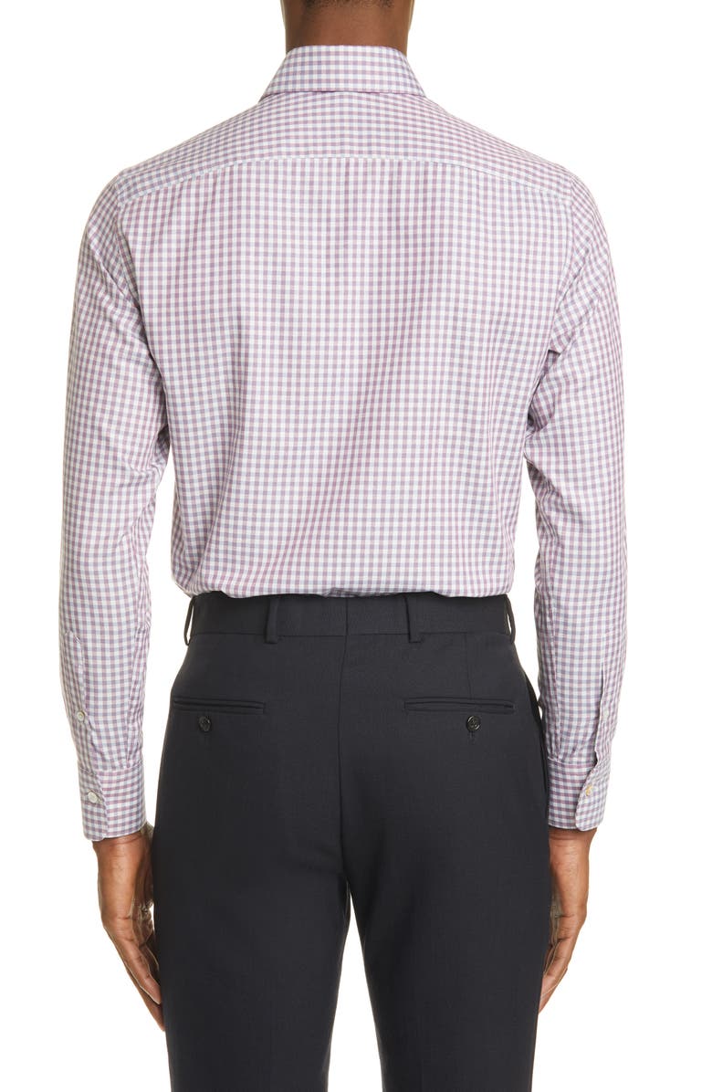 Canali Classic Fit Check Button-Up Shirt, Alternate, color,