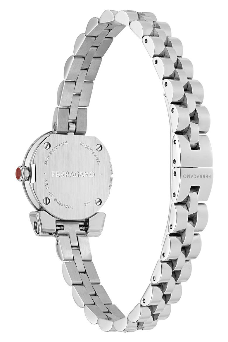 Gancini Bracelet Watch, 22.5mm, Alternate, color, STAINLESS STEEL