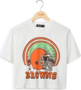 Junk Food Cleveland Browns Graphic Cropped T-Shirt