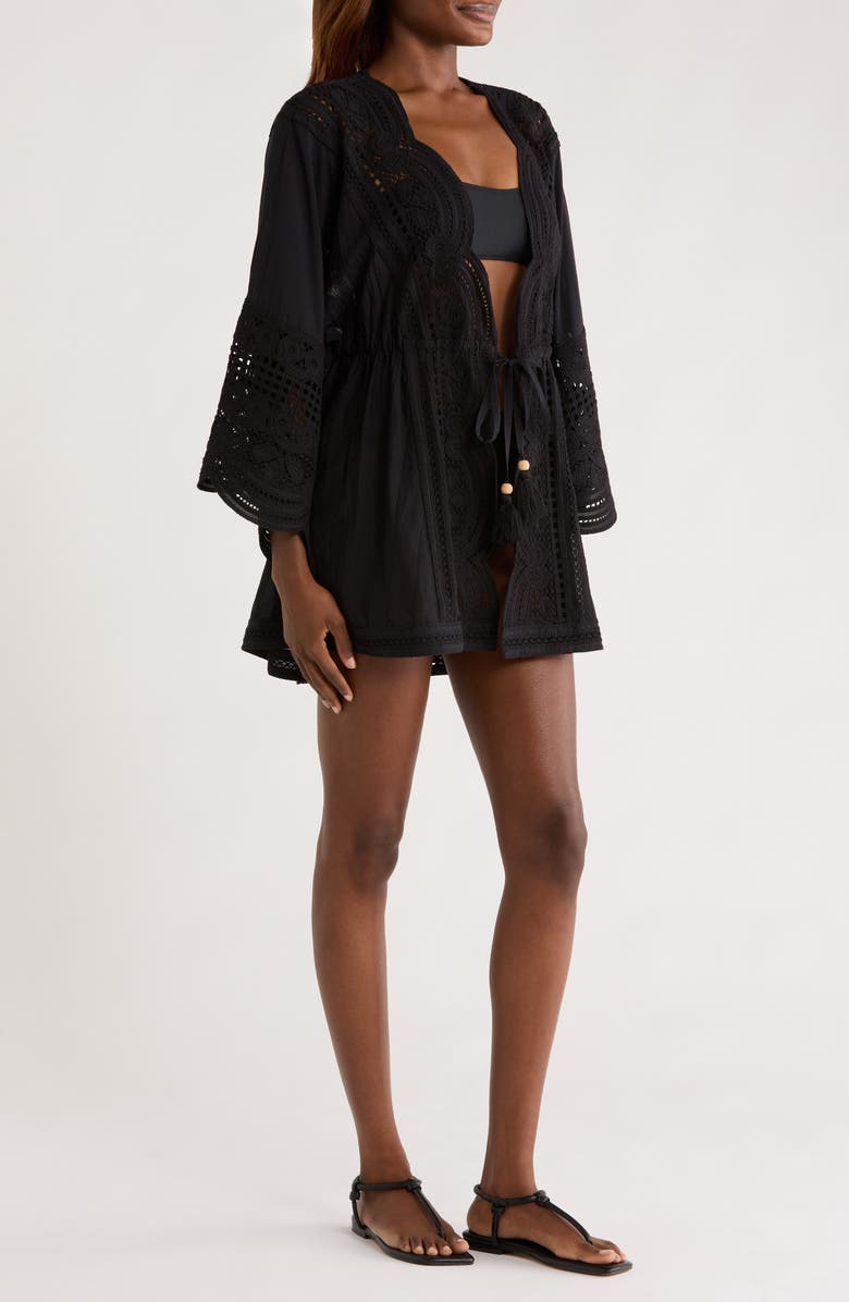 Ramy Brook Leilanni Embroidered Cover-Up Dress, Alternate, color, 