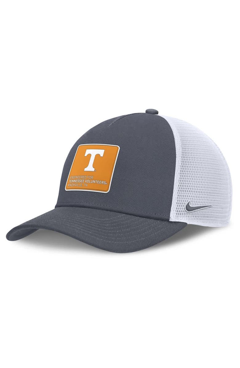 Nike Men's Nike Gray/White Tennessee Volunteers 2025 On-Field Rise Engineered Trucker Adjustable Hat, Main, color,