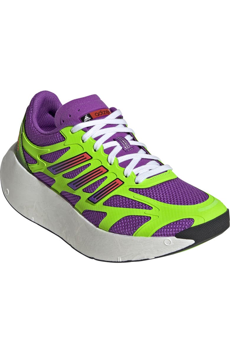 adidas Adizero Aruku Sneaker, Main, color, Purple/ Solar Green/ Silver