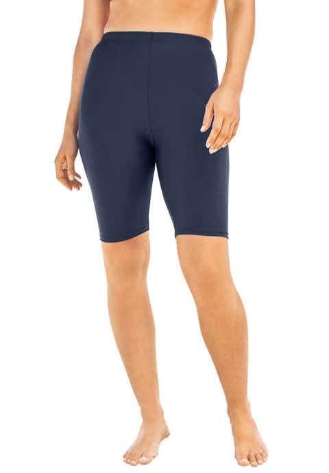 High-Waist Full-Coverage Swim Bike Short (Plus)