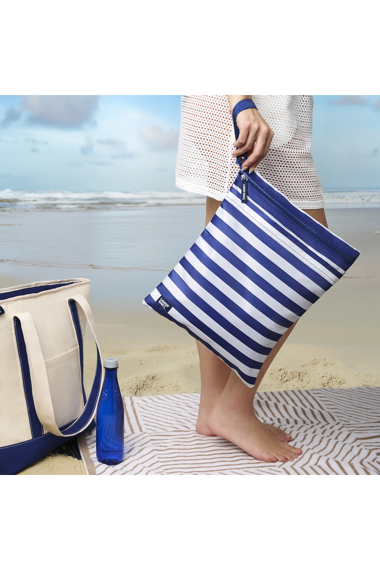 Wet Bags for Travel 2-Piece Set,  Polyester Canvas Wet Dry Bag for Swimsuits, Wet Clothes, and More, Alternate, color, Navy