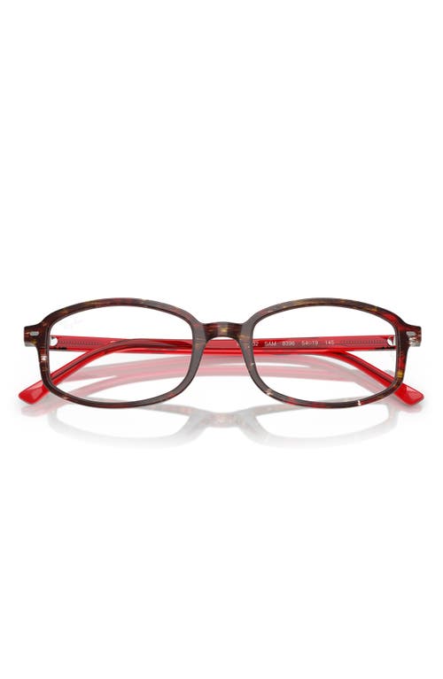 Ray Ban Ray-ban 54mm Irregular Optical Glasses In Violet