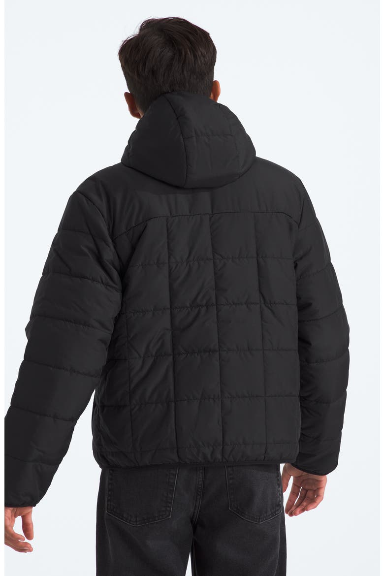 Kids' Shasta Water Repellent Reversible Hooded Jacket, Alternate, color, TNF BLACK