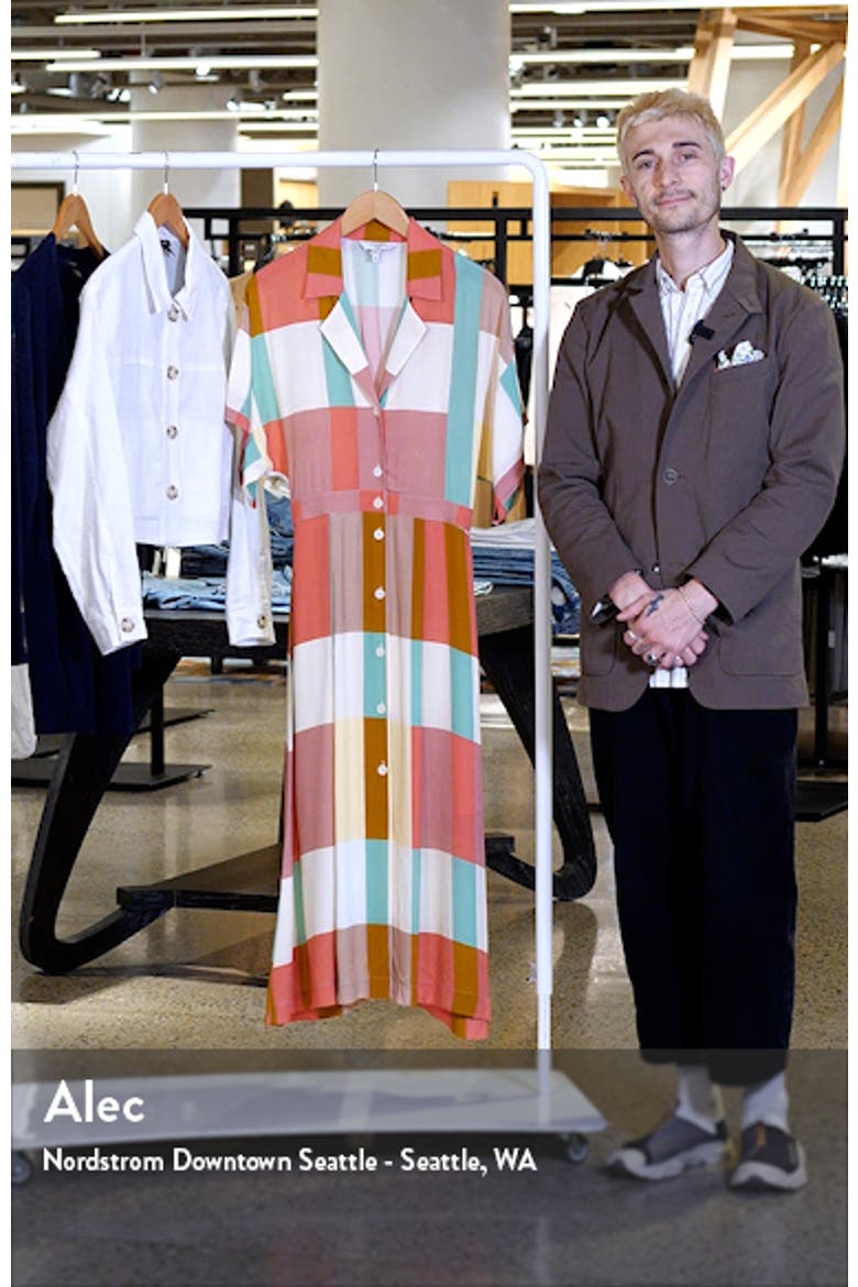 Izzy Block Print Midi Shirtdress video