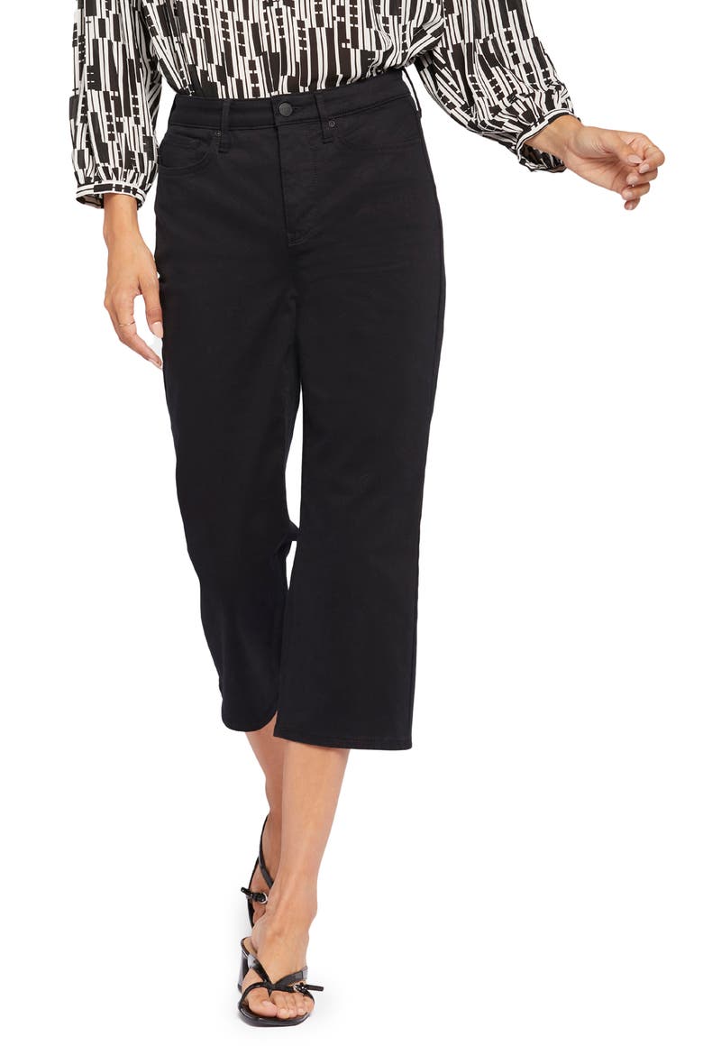 Joni High Waist Relaxed Capri Jeans, Main, color, BLACK